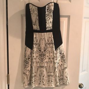 Parker Black and White Dress